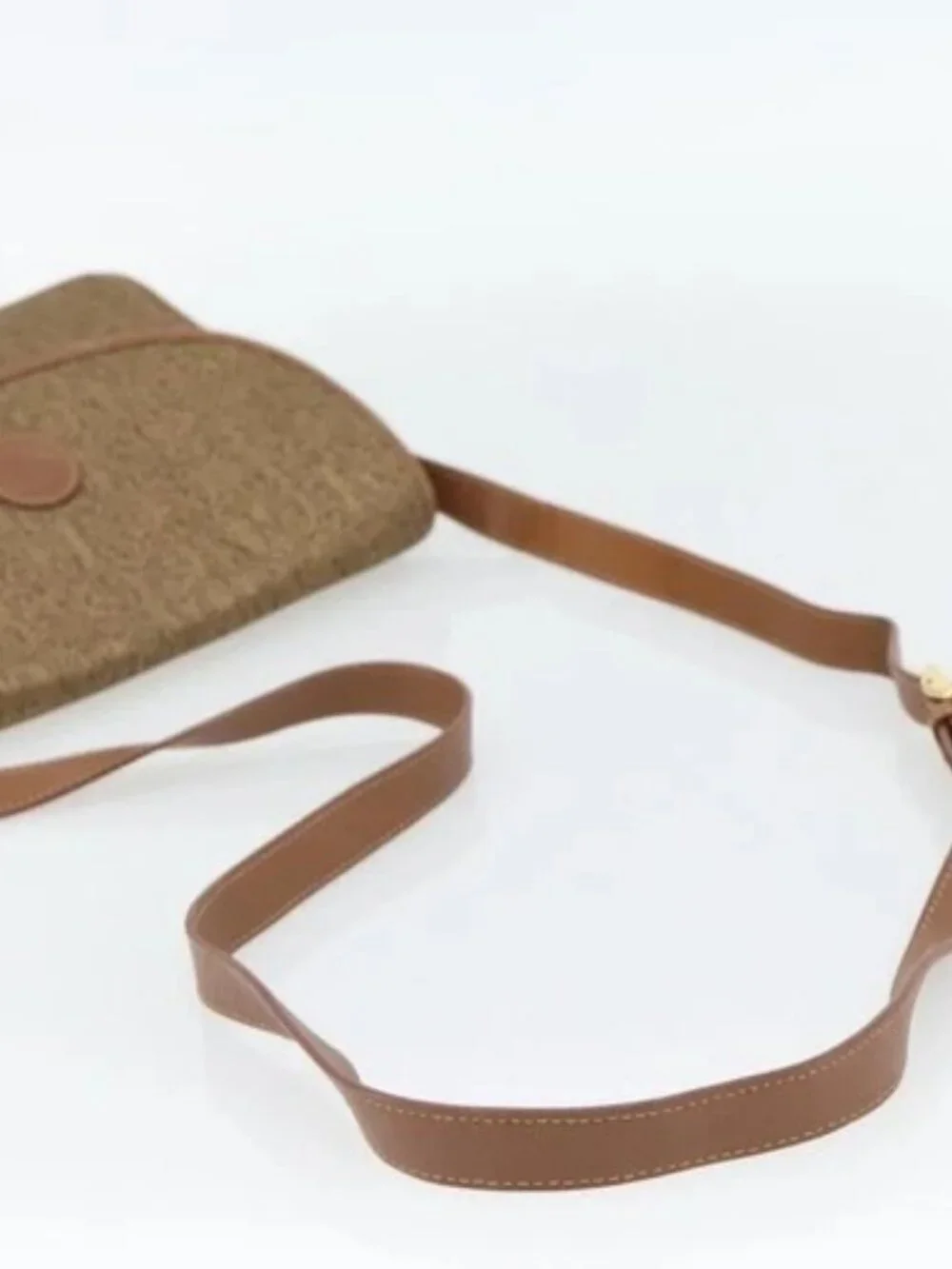 GUCCI Shoulder Bag Canvas Beige Gold 001 46 0712 Auth 180722